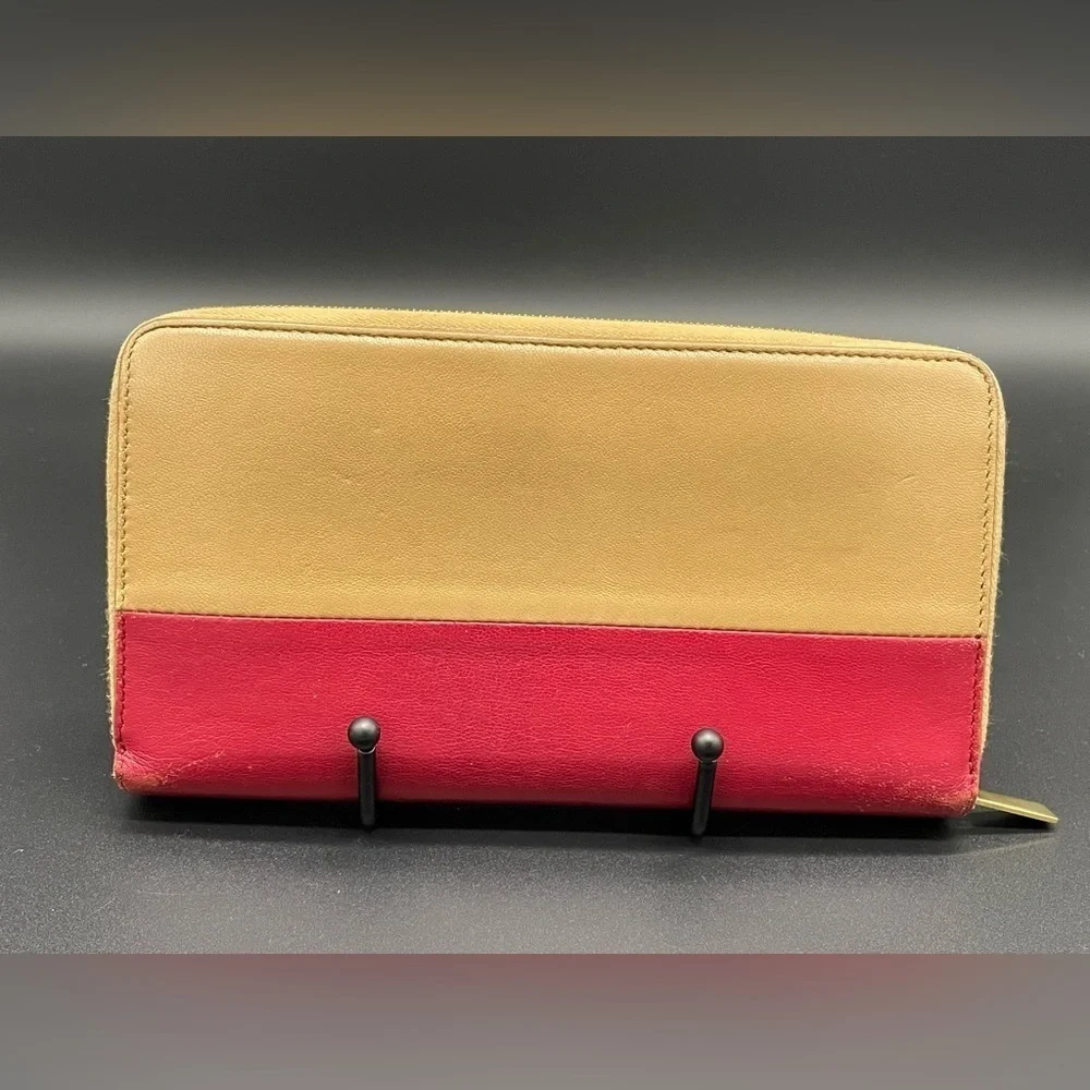 Celine Bicolor Long Zip-Around Wallet